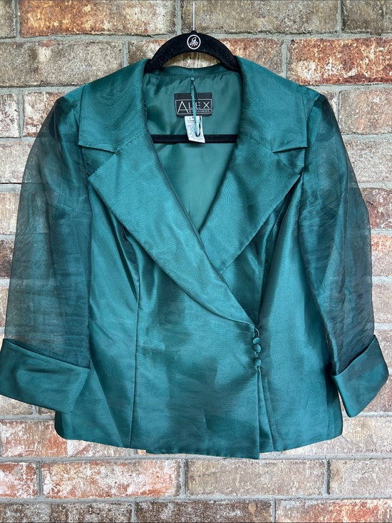 Alex Evenings Jackets & Blazers - Alex Evenings Shimmering green jacket formal wear size medium